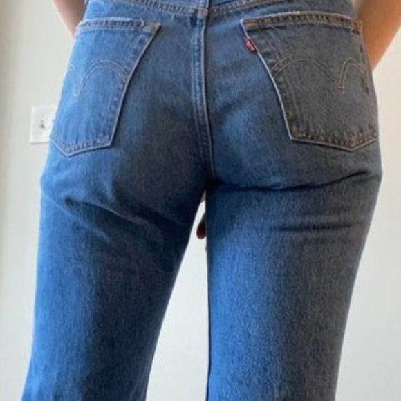 Levis 505 straight jeans sz 16 Reg/ 28 x 28, med wash/5 pocket - Picture 10 of 14